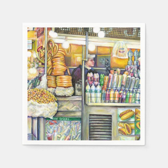 Pushcart Paradies Serviette (Vorderseite)