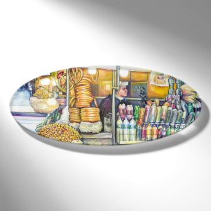 Pushcart ParadiseOriginale Malerei von gut gewürzt Namenschild