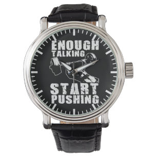 Pushing - Bench Press - Workout Motivierend Armbanduhr