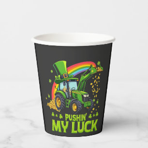 Pushing My Luck Funny Grabstätte St Patrick's Day Pappbecher