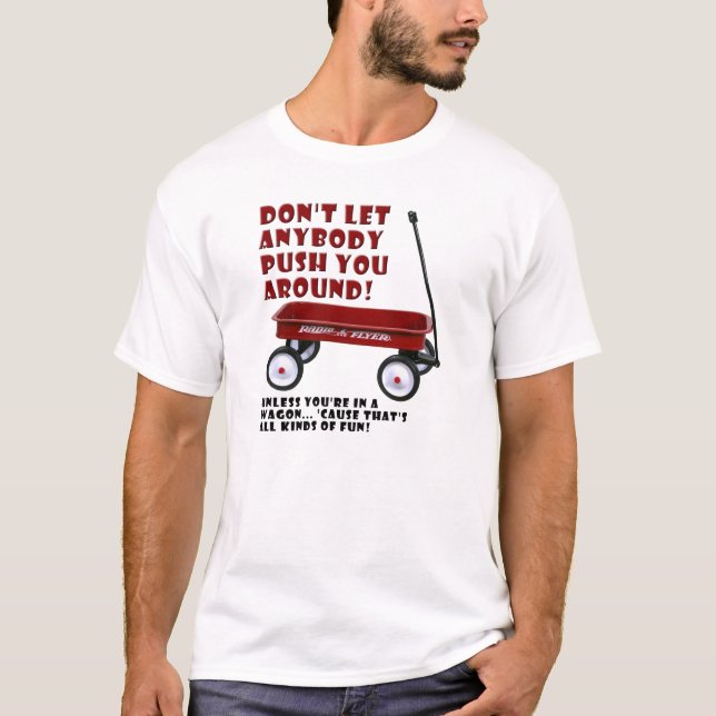Pushing Wagon T - Shirt (Vorderseite)