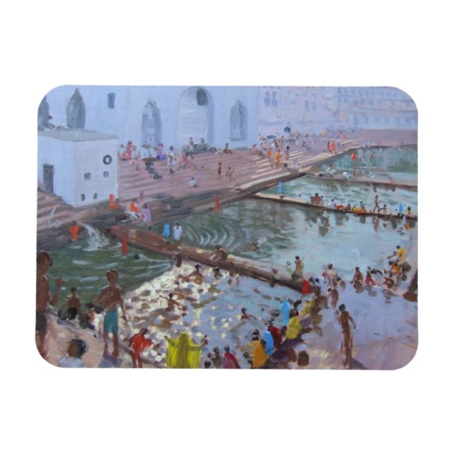 Pushkar ghats Rajasthan Magnet (Horizontal)