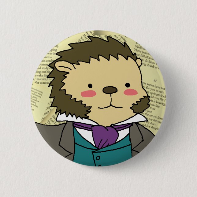 Pushkin-Miniaturknopf Button (Vorderseite)