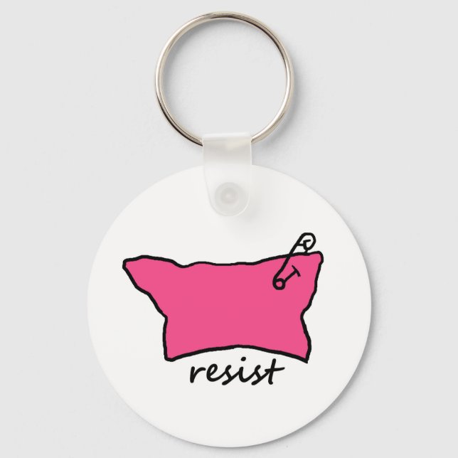 Pussy Hat Resist Schlüsselanhänger (Vorderseite)