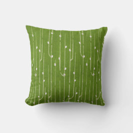 Pussy Willow auf Grün Kissen
