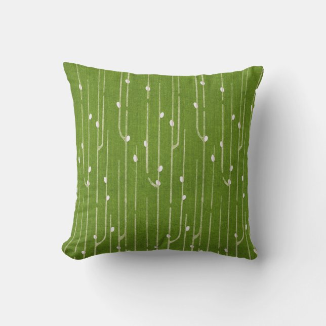 Pussy Willow on Green Kissen (Vorderseite)