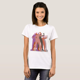 Pussyhat Frauen stehen zusammen T-Shirt