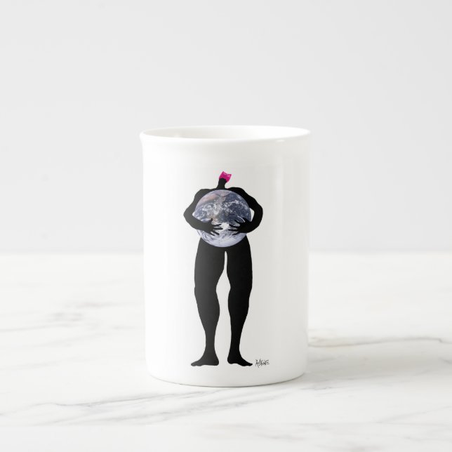 Pussyhats schützen die Erde Prozellantasse (Vorderseite)