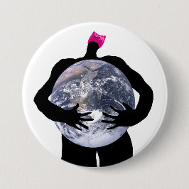Pussyhats Sorgfalt über die Umwelt Button