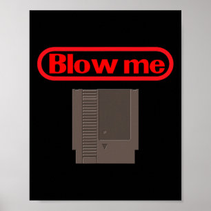 Puste Mich Retro-Videospiel Old School Gamer Poster