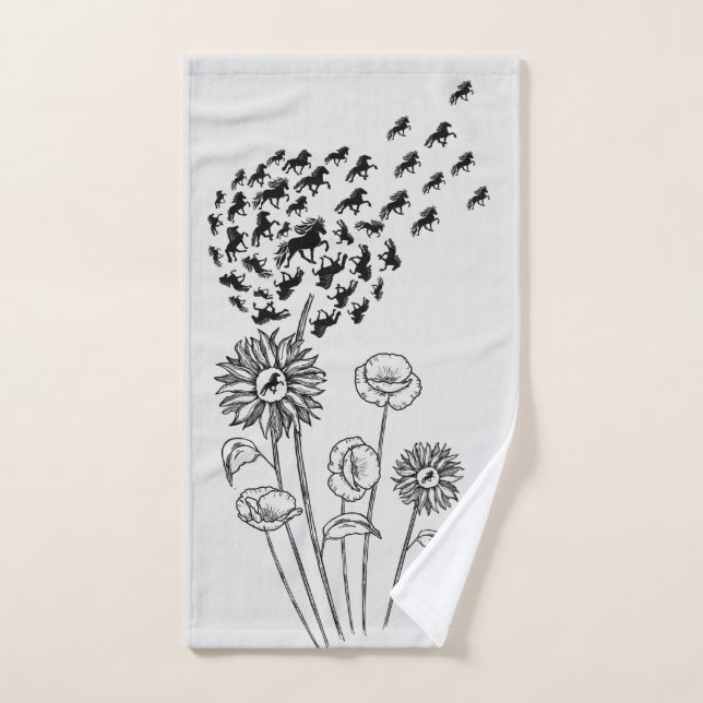 Pusteblume mit Töltern Handtuch (Handtuch)
