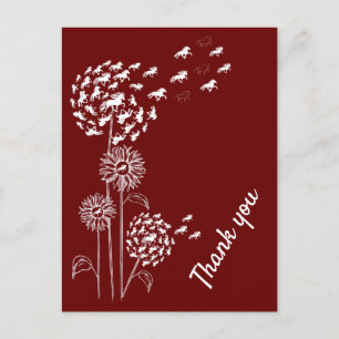 Pusteblume mit Töltern Postkarte