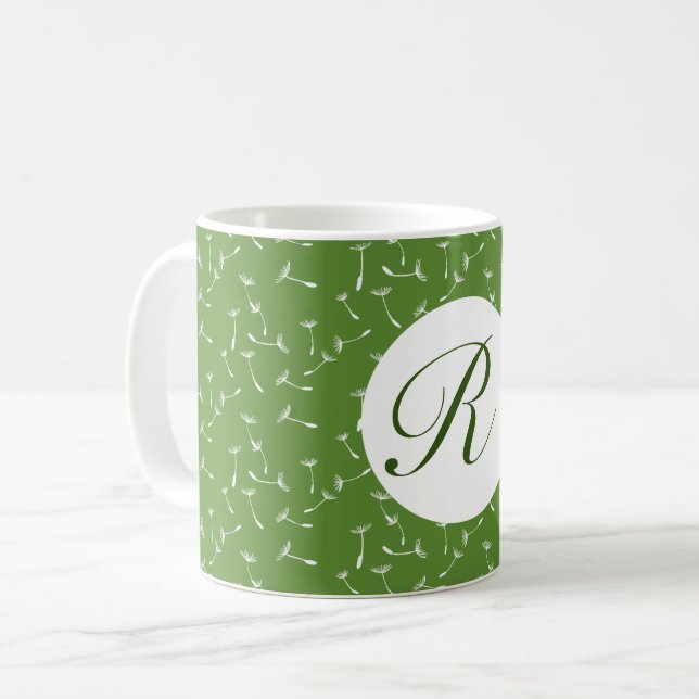 Pusteblume personalisiert kaffeetasse (Vorderseite Links)