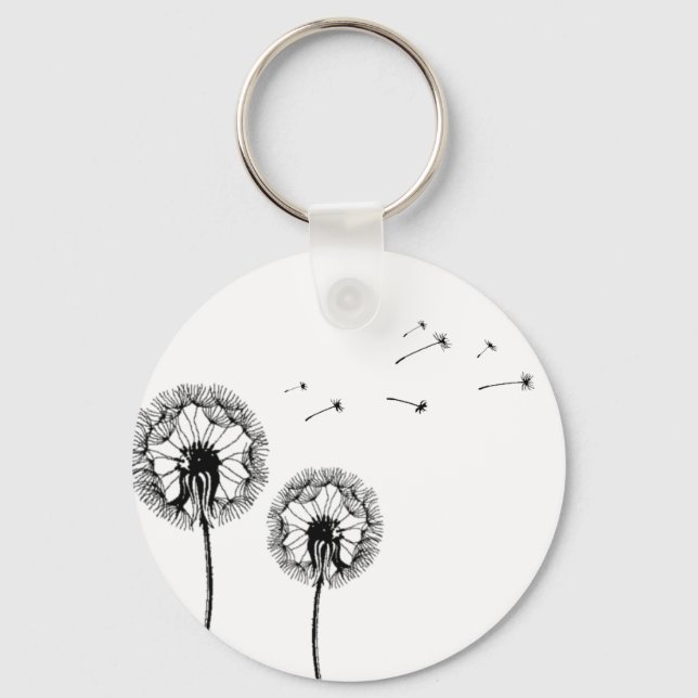 Pusteblume Schlüsselanhänger (Vorderseite)