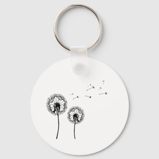 Pusteblume Schlüsselanhänger (Vorderseite)