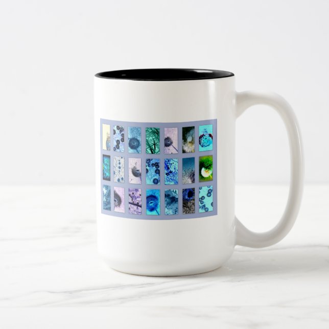 Pustenblütenblau Zweifarbige Tasse (Rechts)