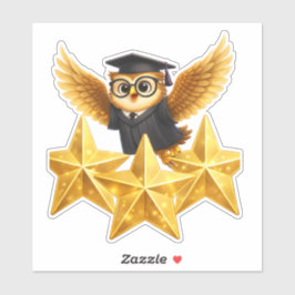 Put the owl three gold stars, achievement custom v aufkleber