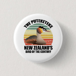 Puteketeke Neuseelands Vogel Button