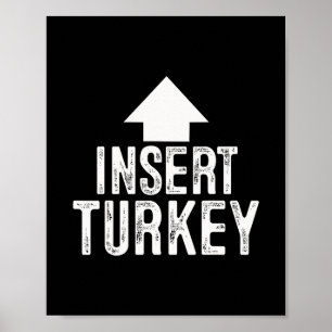 Puten-Einsetzen Thanksgiving Halloween Zeigende Pf Poster