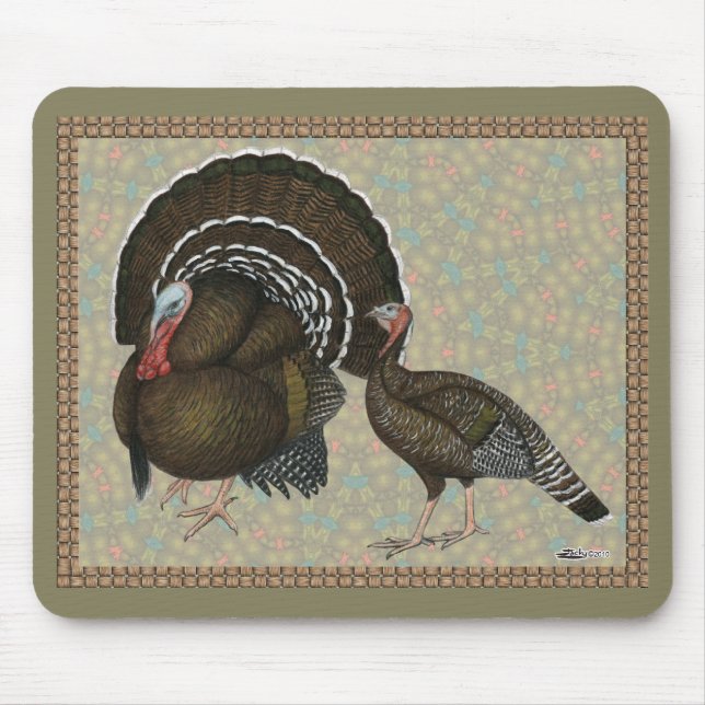 Puten Standard Bronze Portrait Mousepad (Vorne)