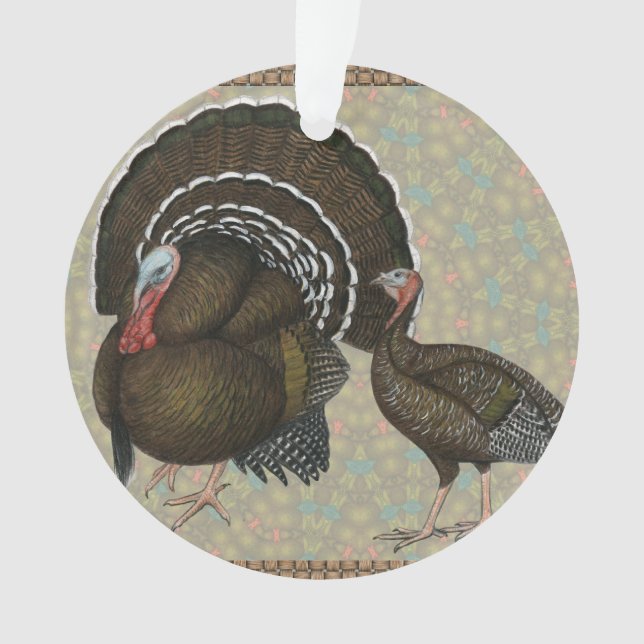 Puten Standard Bronze Portrait Ornament (Vorderseite)