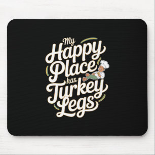 Putenbeine Mein glücklicher Ort hat Putenbeine  Mousepad