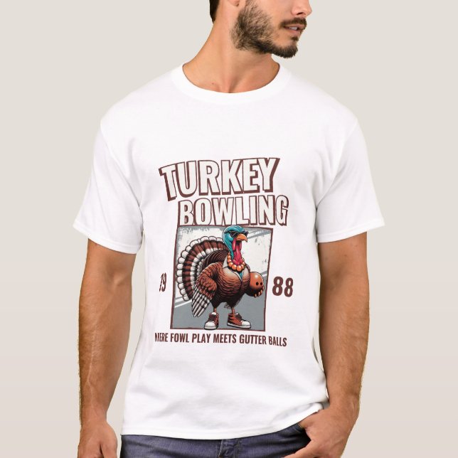 Putenhalter-Bowling T-Shirt (Vorderseite)