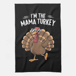 Putenmutter passende Familiengruppe Thanksgiving  Geschirrtuch