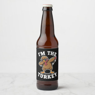 Puter Truthahn-Passende Familien-Thanksgiving-Part Bierflaschenetikett