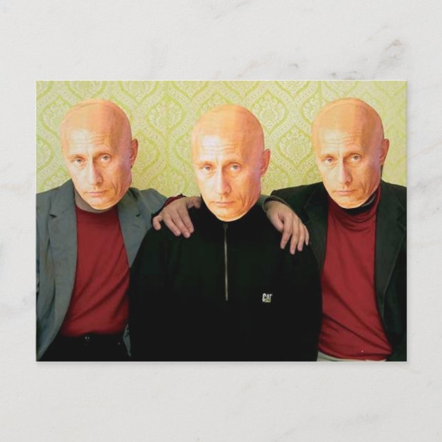 Putin В а л д и м р и П у Postkarte (Vorderseite)