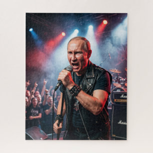 Putin Heavy Metal Rock Sänger Headbang
