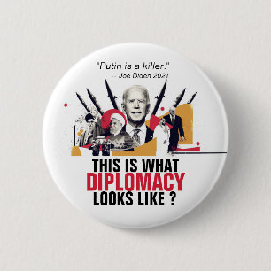 Putin ist ein Mörder: Joe Biden 2021 Button