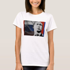 Putin mit russischer Flagge T-Shirt