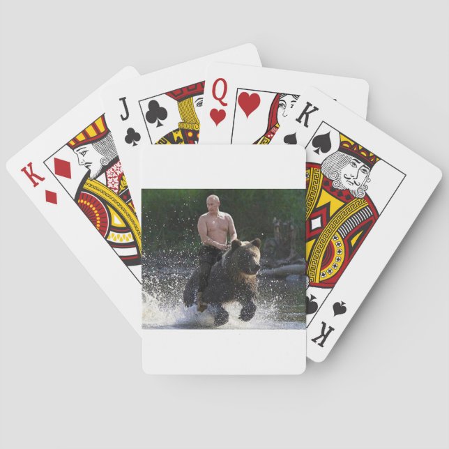 Putin reitet einen Bären! Spielkarten (Rückseite)