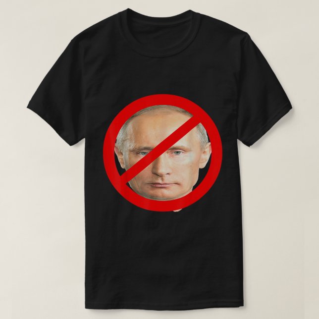 Putin-Russland Pro Ukraine, Unterstützung der Frei T-Shirt (Design vorne)