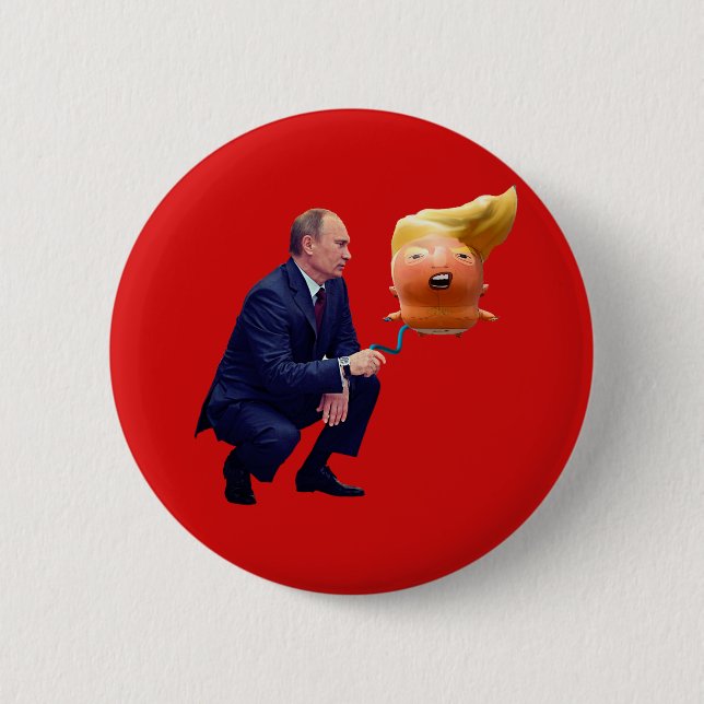 Putin-Spiele mit Trumpf-Ballon Button (Vorderseite)