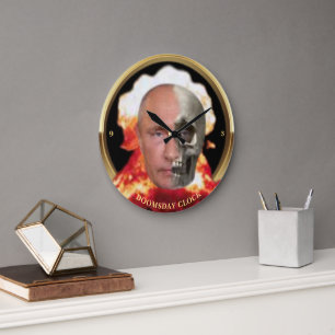 Putin-Weltuntergangsuhr Große Wanduhr