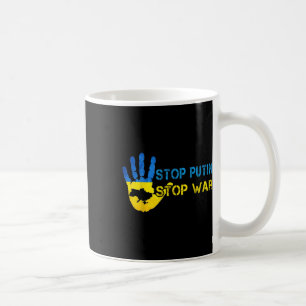 Putins Einstellung der Kriegsunterstützung für die Kaffeetasse