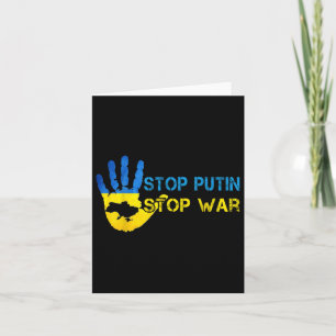 Putins Einstellung der Kriegsunterstützung für die Karte