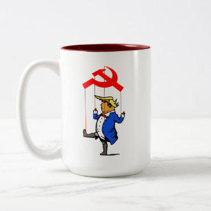 Putins Marionette Lustige Politische Anti Trump Zweifarbige Tasse