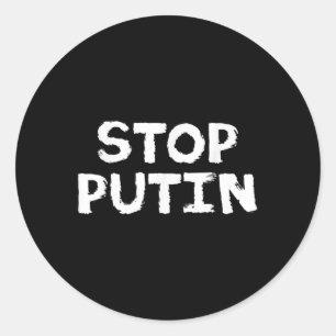 Putins Protest gegen den Krieg beenden Runder Aufkleber