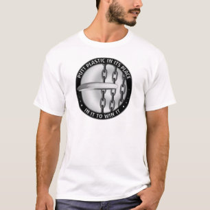Putt-Kunststoff an seiner Stelle T-Shirt