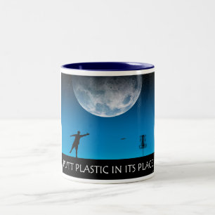 Putt-Kunststoff an seiner Stelle Zweifarbige Tasse