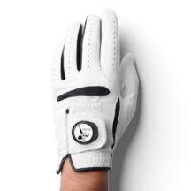 "Putt Me" Weißer Golfhandschuh
