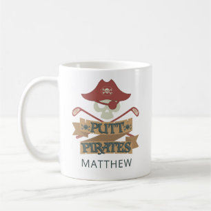 Putt Pirates Golfing Hobby Personalisiert Kaffeetasse