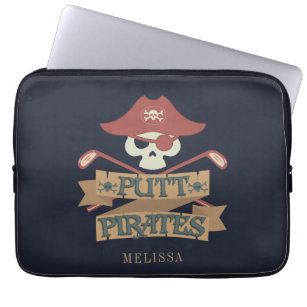 Putt Pirates Golfing Hobby Sports Laptopschutzhülle