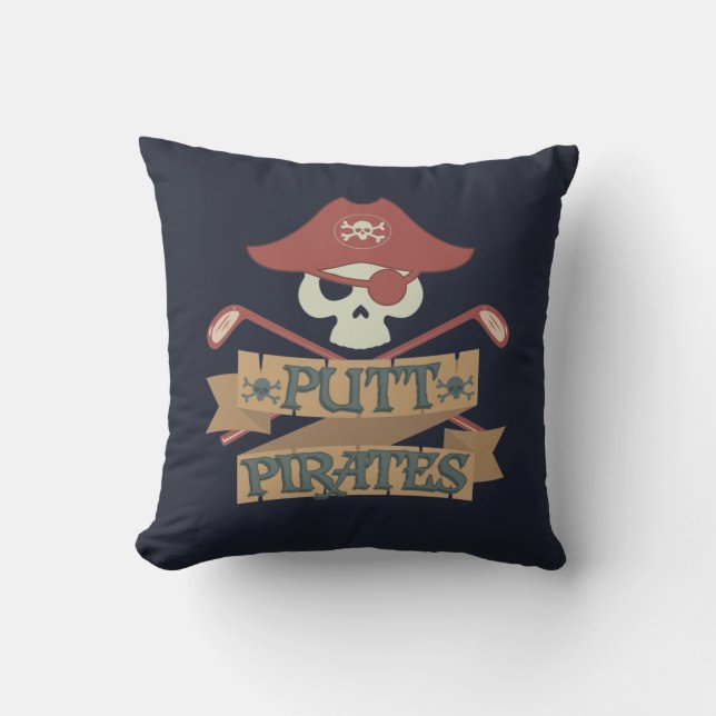 Putt Pirates Golfing Outdoor Sport Kissen (Vorderseite)