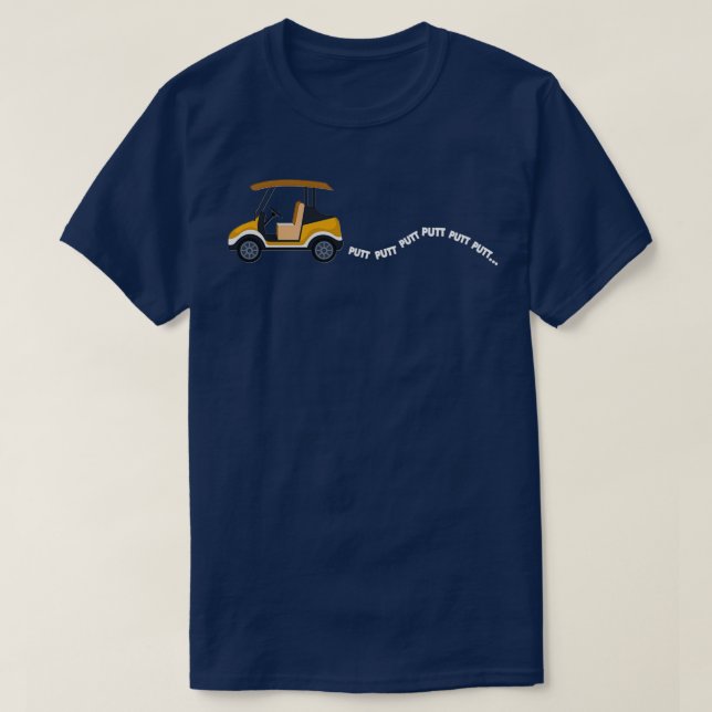 Putt Putt Golfer Auto Golfing Vater Mama Golf Acc T-Shirt (Design vorne)