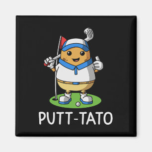 Putt-tato Golfende Kartoffeln Kartoffel Lustiger G Magnet