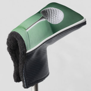 Putter Abdeckung mit weißem Golfball-Bild Golf Headcover